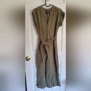 Gap Olive Gauz Jumpsuit Women's Size 6 (Small)